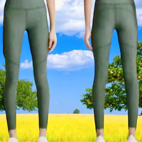 Leggings by Outdoor Voices Hunter Green Warm Up - Picture 11 of 11